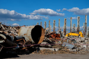 Industrial building demolition | Featured image for Industrial Asbestos Removal Landing Page for Gumdale Demolition.